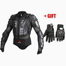 Load image into Gallery viewer, Moto Motorcycle Racing full Body Armor jackets Protective Gear motorcorss Jacket + full finger moto protective gear gloves