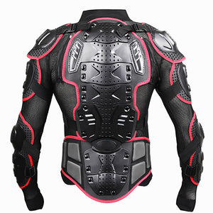 New Men's Motorcycle Armor Jacket MOTO Full Body Spine Chest protection Racing Gear Jackets Motocross protective Turtle