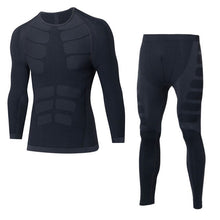 Load image into Gallery viewer, Winter Men Thermal Underwear Set Motorcycle Skiing Shirts Pants Warm Base Layers Tight Long Johns Tops &amp; Trousers Set Clothing