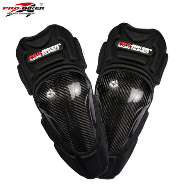 PRO-BIKER Motorcycle Carbon Fiber Kneedpads Elbow & Knee Pads Protectors Guards Motocross Equipment Knee Protection Gear